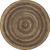 Feeling Natural Rug, Brown, Round 5'4"