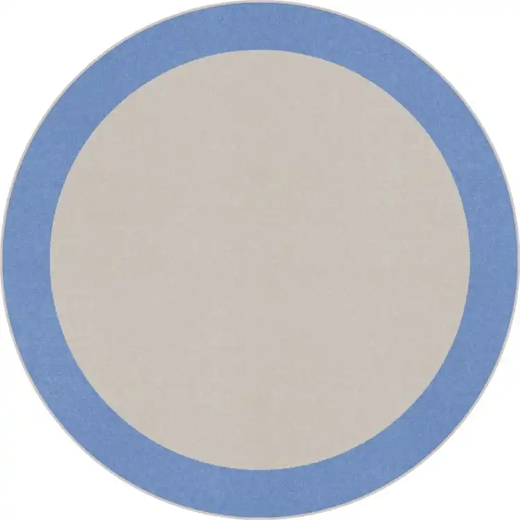Easy Going™ Rug, Round 5'4", Light Blue