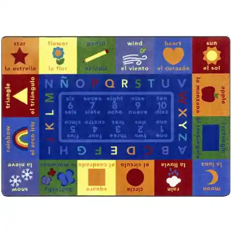 First Words Rug, Rectangle 5'4" x 7'8"