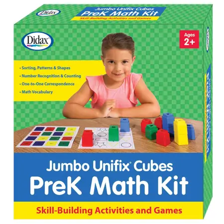 Jumbo Unifix Cubes Pre-K Math Activity Kit