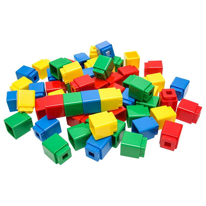 Pink Cube Math Jumbo Unifix Cubes Math Activity Kit | Becker's
