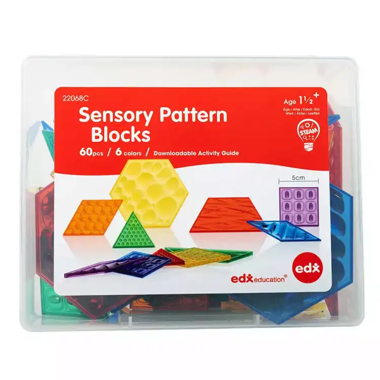 Transparent Sensory Pattern Blocks