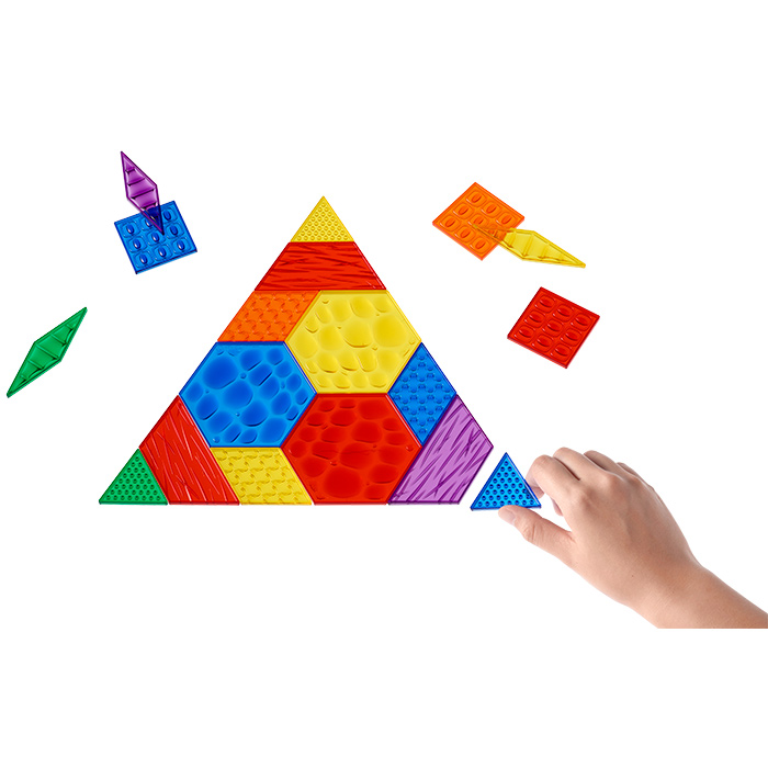Transparent Sensory Pattern Blocks | Becker's School Supplies