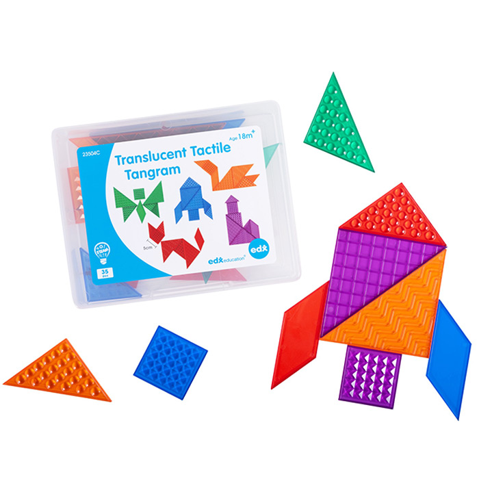Translucent Tactile Tangrams | Becker's School Supplies
