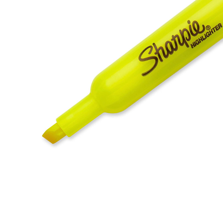 Sharpie Accent Highlighters Fluorescent Yellow Dozen