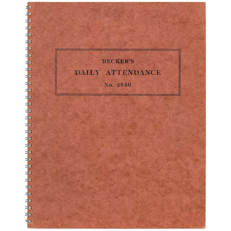 Becker's Daily Attendance Book