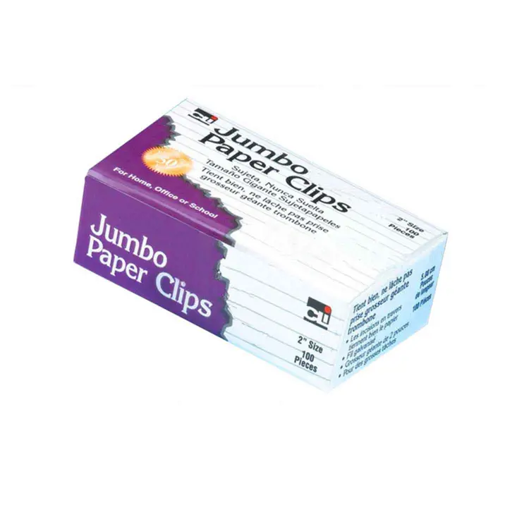 Standard Paper Clips, Jumbo, 10 Boxes