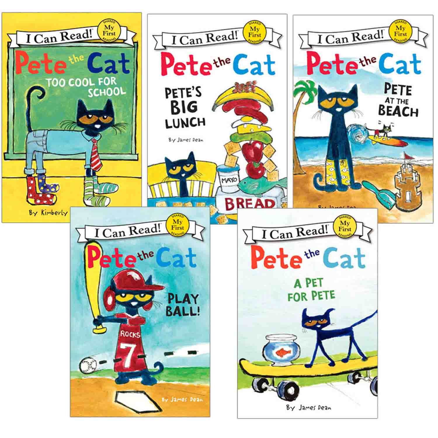 Children's Books (Grades PreK-3) - Pete the Cat®: I Can Read - Level 1 Book  Collection