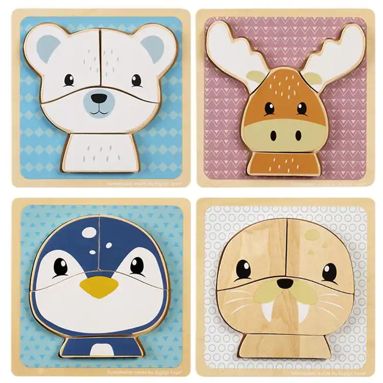 Arctic Animals Puzzle Set