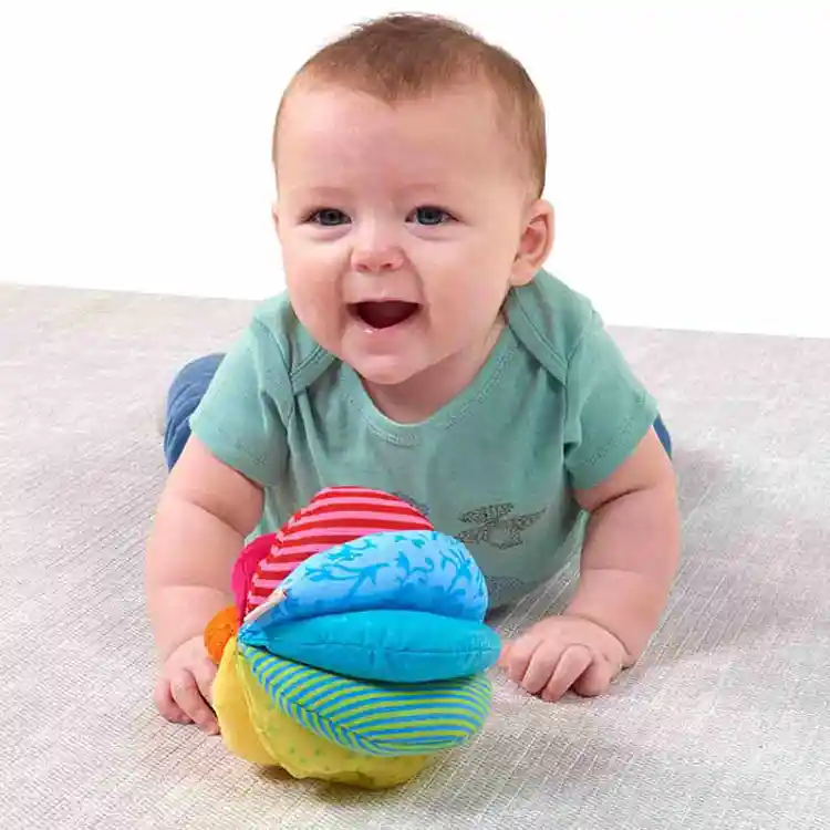 Rainbow Fabric Baby Ball