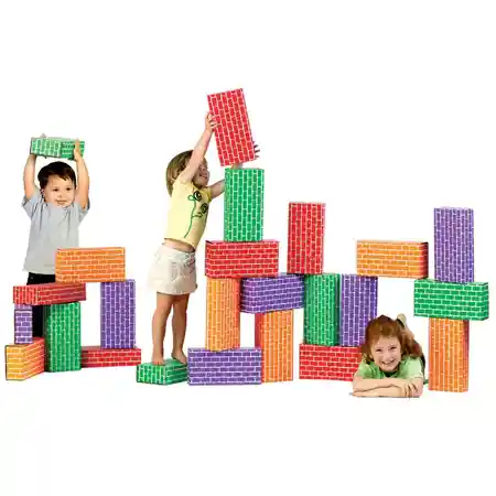 Giant Building Blocks-Assorted Colors, 24 pcs