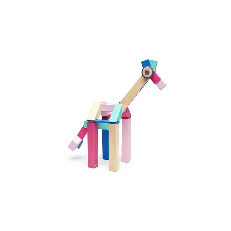 Tegu Magnetic Blocks, 42 Pieces - Blossom