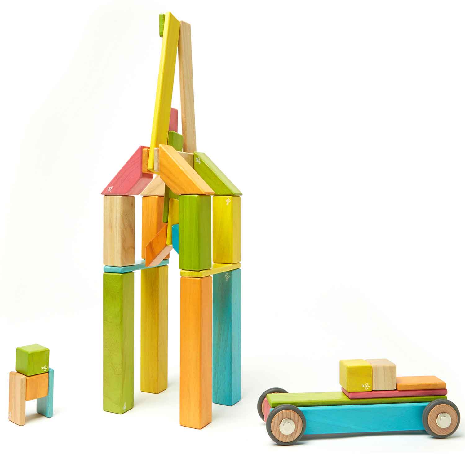 Magnetic wooden building blocks outlet