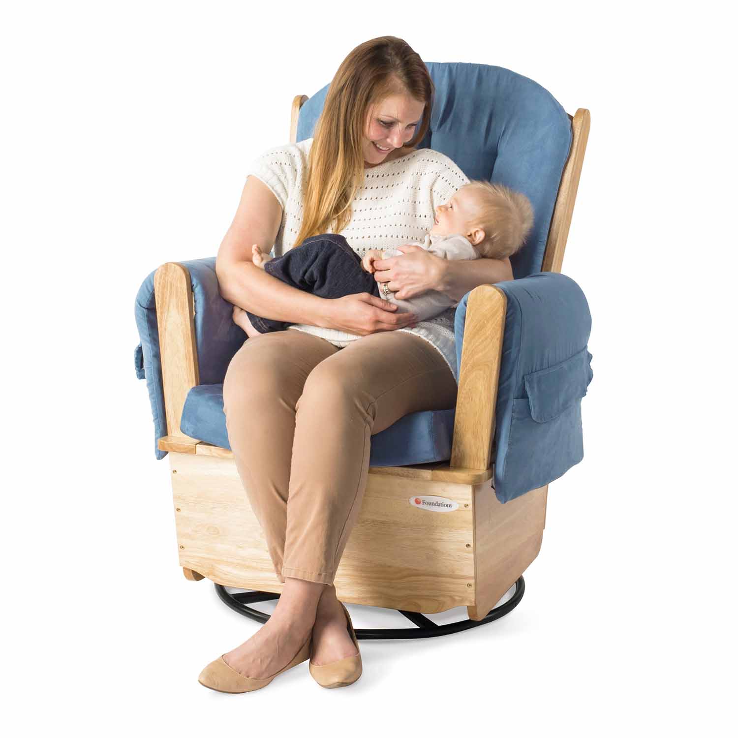 foundations® saferocker ss™ glider rocker swivel