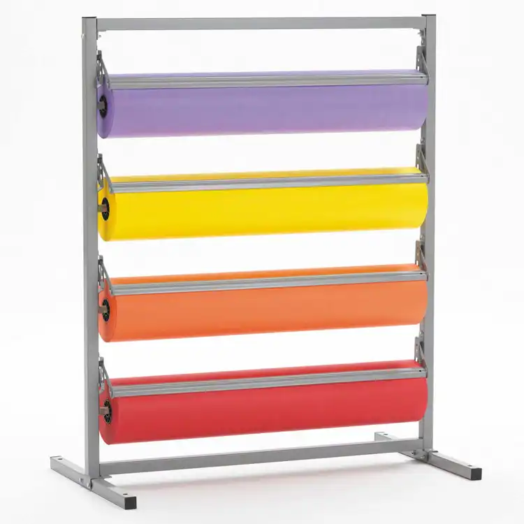 4 Roll Tower Rack with Cutter, 48"