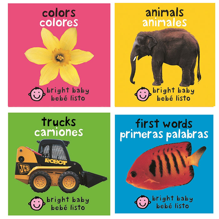 Bright Baby Bilingual Board Book Set Bilingual Books for Babies