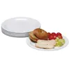 Family Style Dining Plastic Plates, 6 Pieces