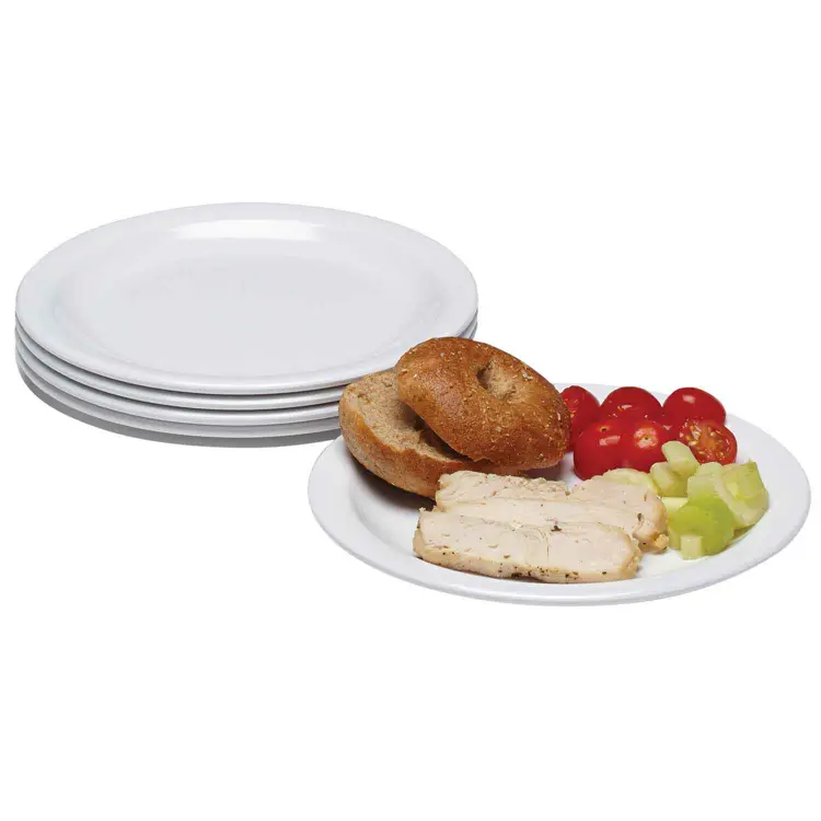 Family Style Dining Plastic Plates, 6 Pieces