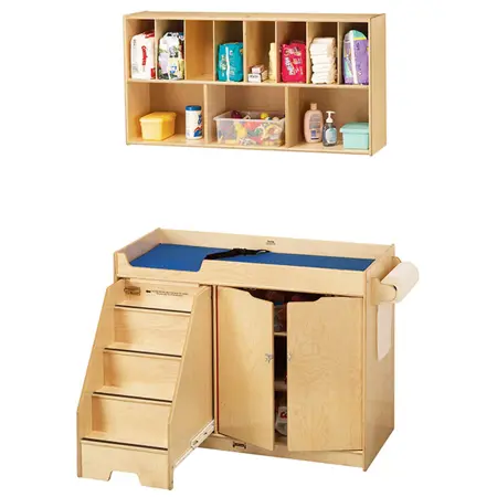 Diaper Organizer and  Changing Table with Stairs