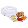 Family Style Dining Divided Plates, 6 Pieces