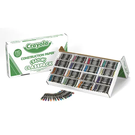 Crayola® Construction Paper™ Regular Crayons Classpack®