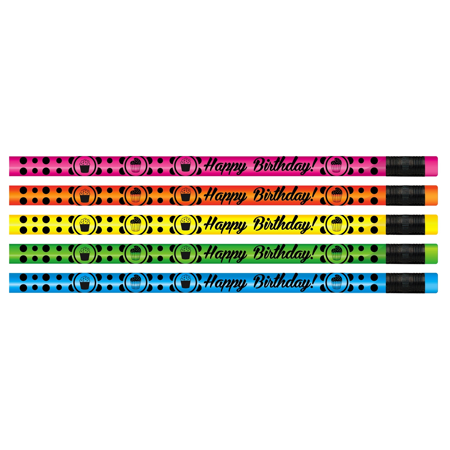 Happy Birthday Fun Assorted Pencils