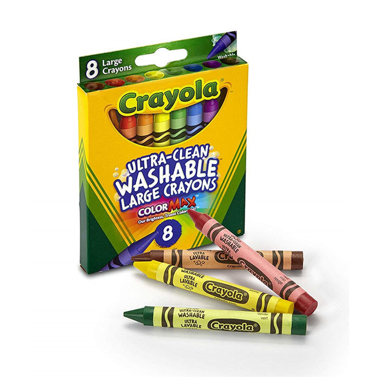 Crayola® Large Washable Crayons, 8 Ct