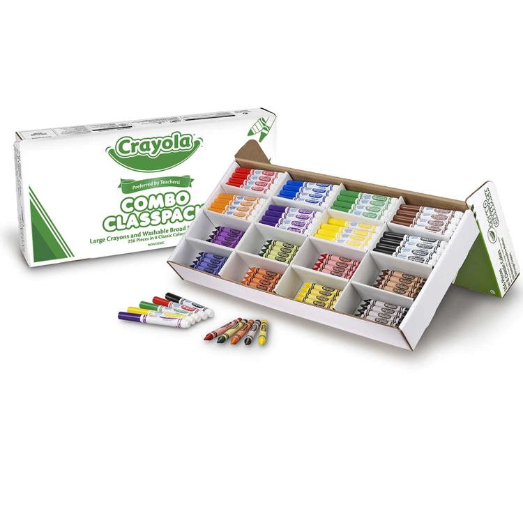 Crayola® Large Size Crayons & Washable Markers Classpack®