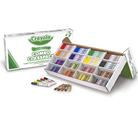 Crayola® Large Size Crayons & Washable Markers Classpack®