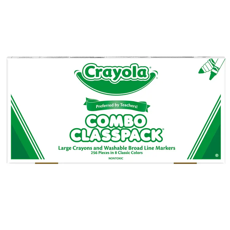 Crayola® Large Size Crayons & Washable Markers Classpack®