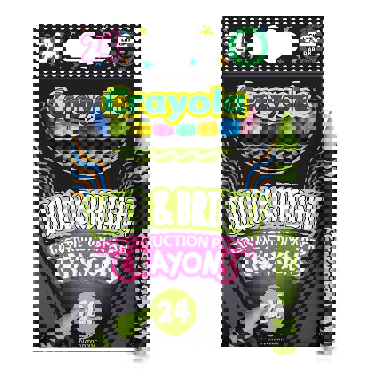 Crayola® Bold & Bright Construction Paper Crayons