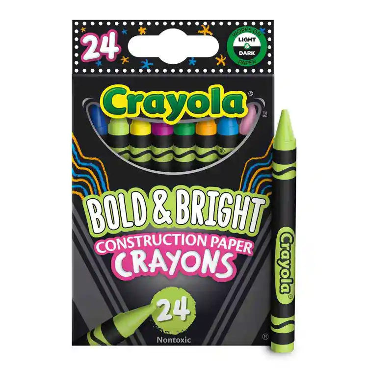 Crayola® Bold & Bright Construction Paper Crayons