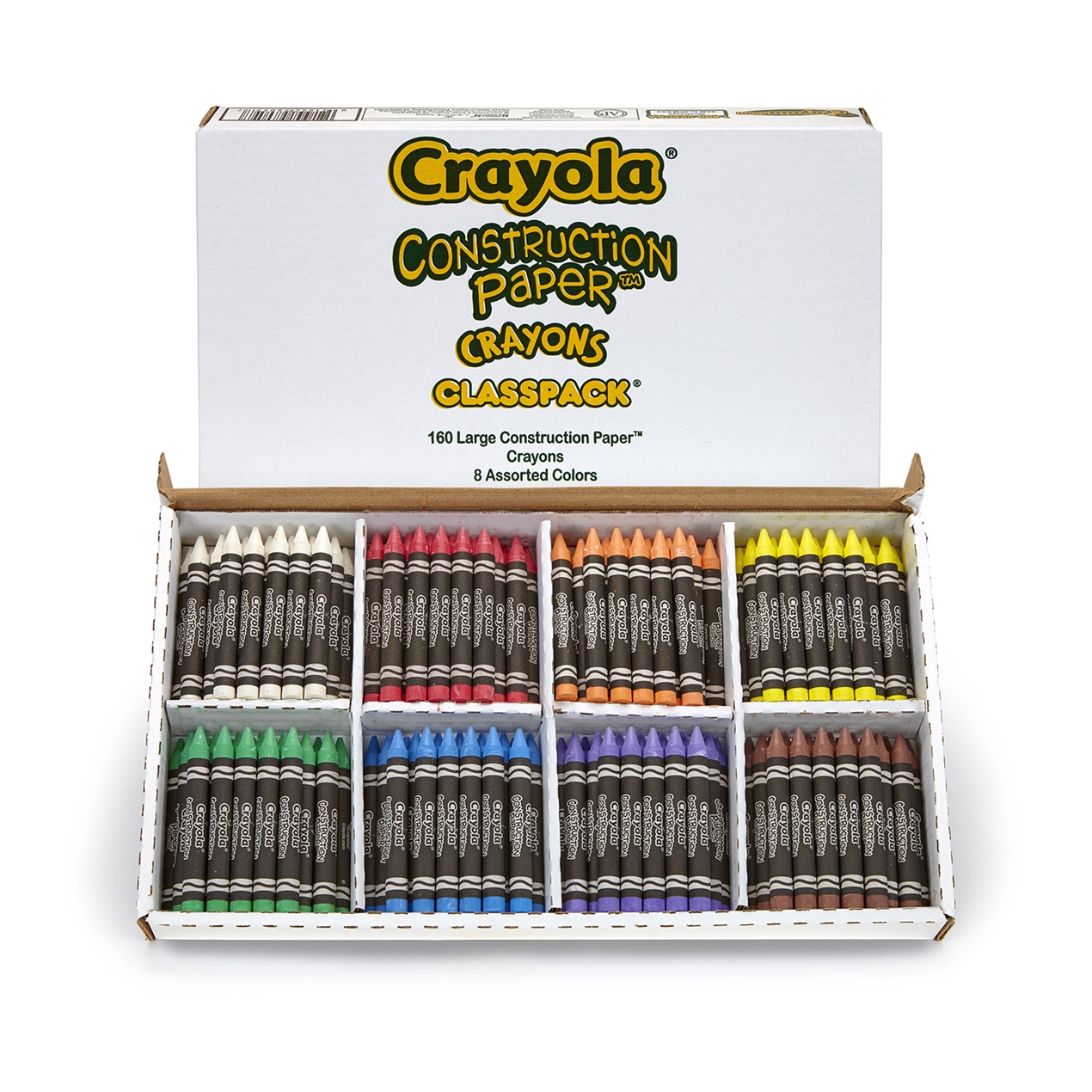Crayola Construction Paper Large Crayons Classpack Becker's School