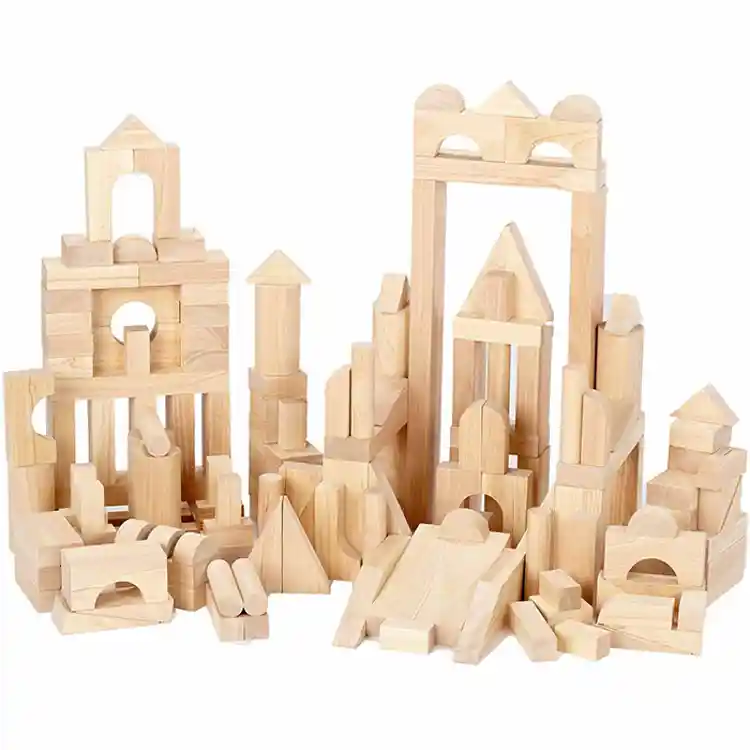 Unit Blocks Square Unit Block Sets, Blockbuster Set (174 pieces in 15 shapes)