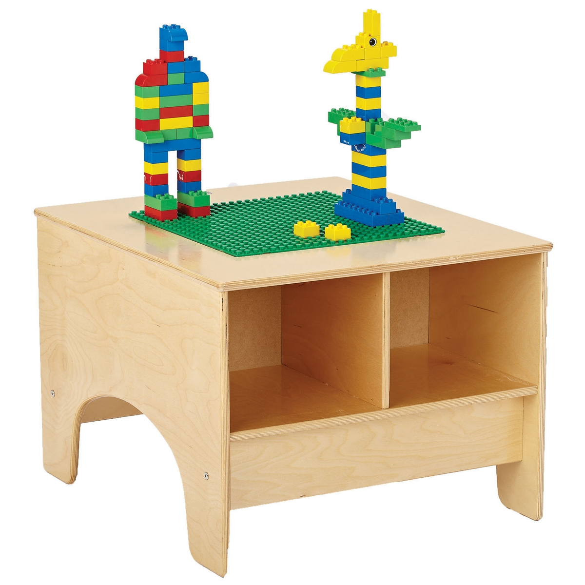 Building tables with clear tubs becker s school supplies
