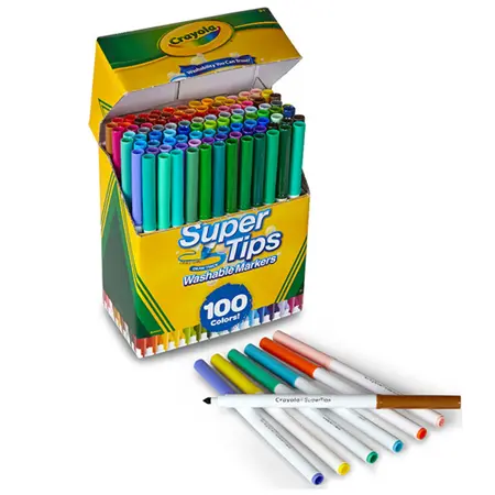 Crayola® Washable Super Tips Markers, 100 Ct