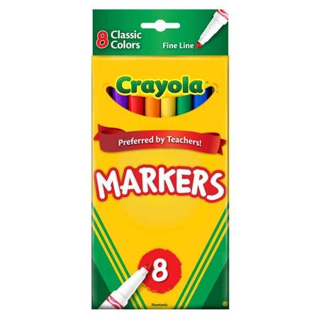 Crayola®  Fine Line Markers, Classic 8 Ct.