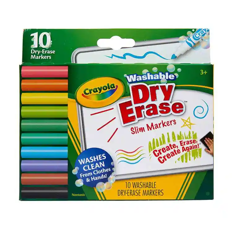 Crayola® Washable Dry-Erase Markers, Fine Line