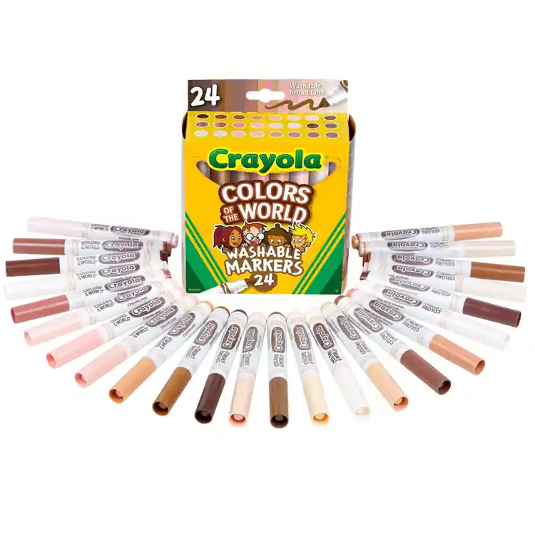 Crayola® Colors of the World™ Washable Broad Line Markers