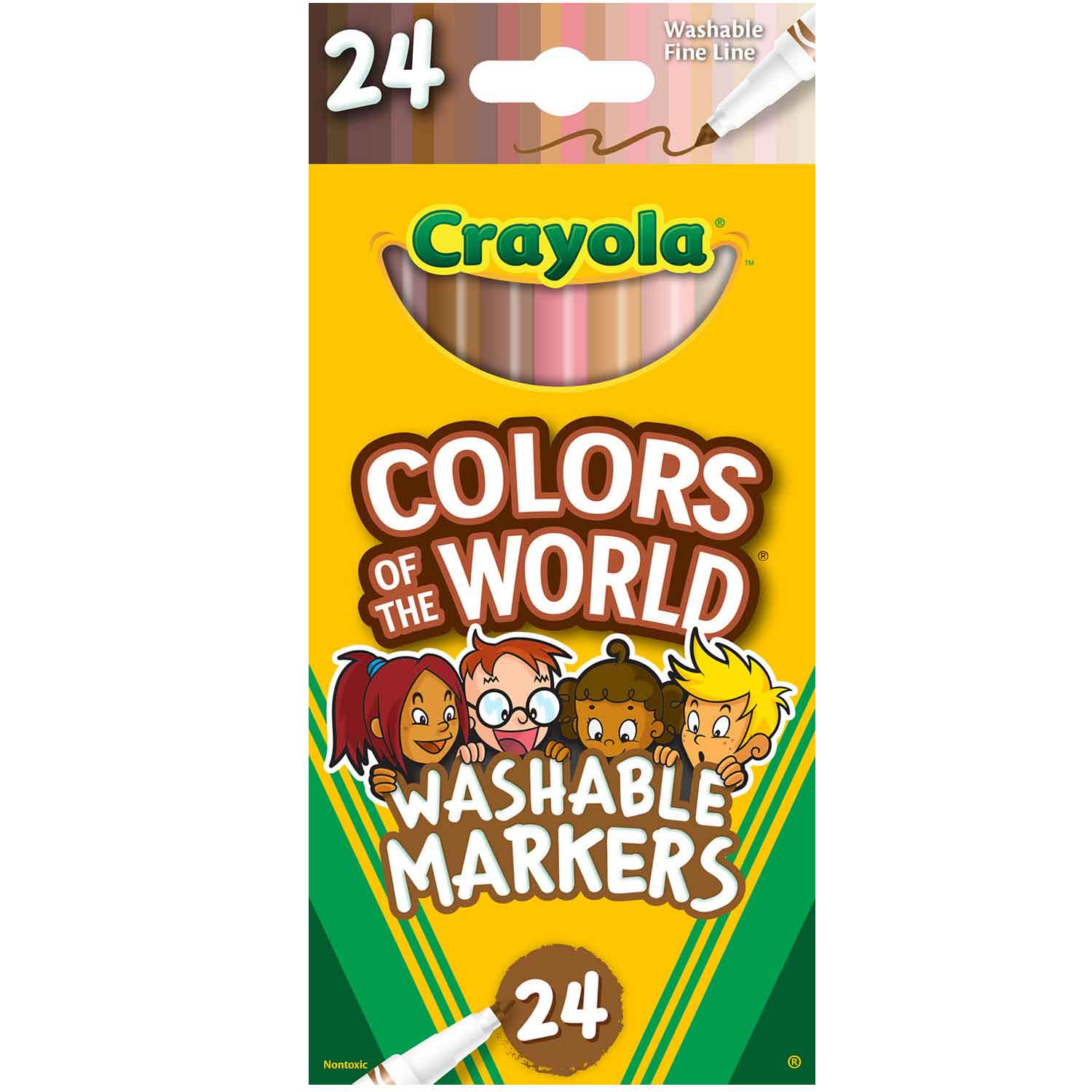 Crayola® Colors of the World™ Washable Fine Line Markers