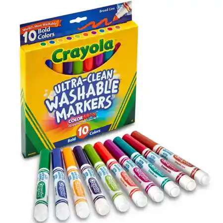 Crayola® Washable Broad Line Markers, Bold 10 ct.