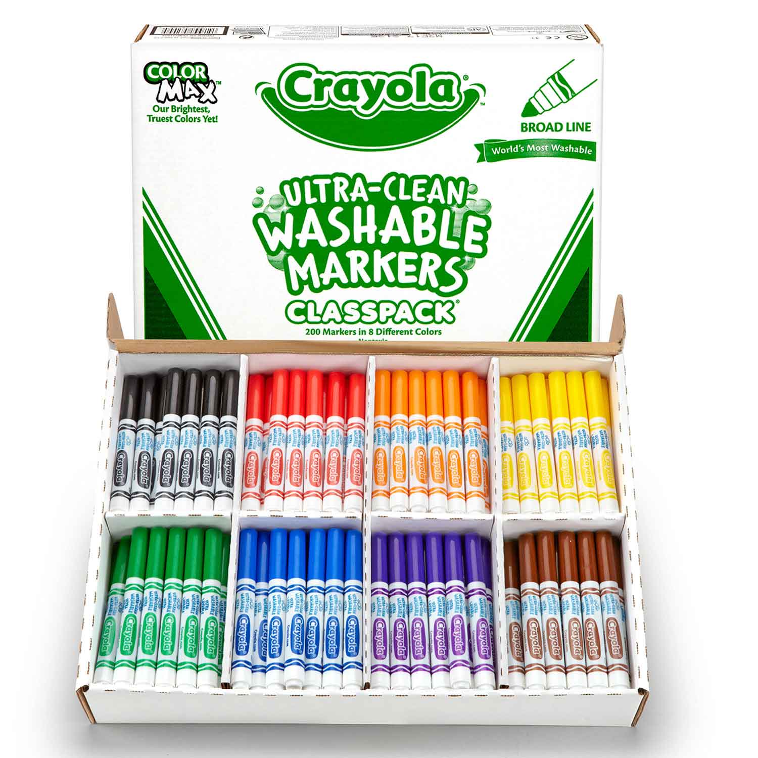 Crayola Washable Broad Line Markers Classpack Becker's