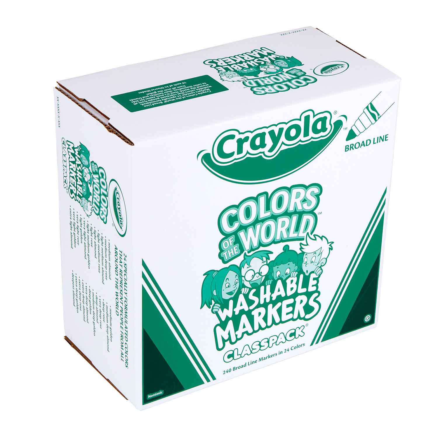Crayola® Colors Of The World™ Washable Markers Classpack