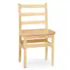 Kydz Ladderback Chairs, Set of 2, 16"H
