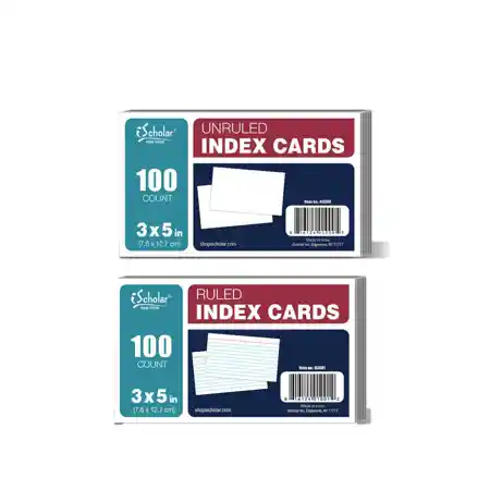 White Index Cards