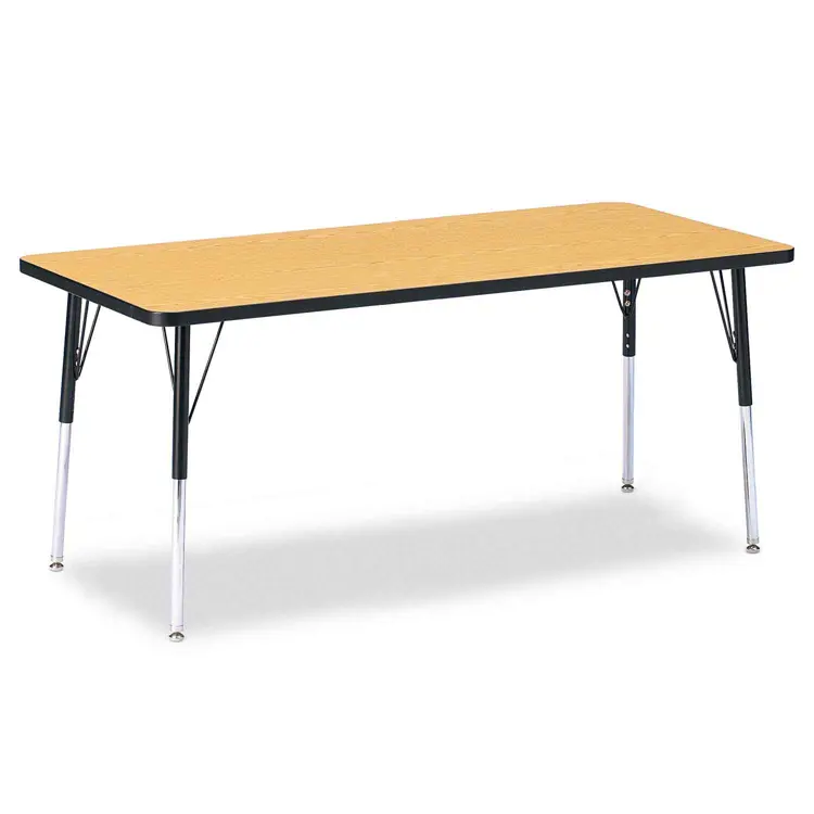 Jonti-Craft® Oak Top Activity Tables, Rectangle 30" X 72", Adult 24" - 31"
