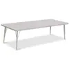 Berries® Driftwood Gray Top Activity Tables, Rectangle 30" X 72", Elementary Height-Gray