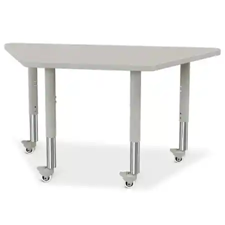 Berries® Trapezoid Activity Tables, 24" x 48", Gray