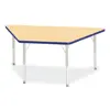 Rainbow Accents® Kydz® Maple Top Activity Tables, Trapezoid 30" x 60", Elementary 15" - 24", Blue
