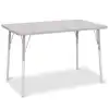 Berries® Driftwood Gray Top Activity Tables, Rectangle 30" X 48", Adult Height-Gray